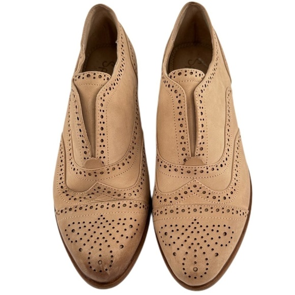 Splendid flats size 6 tan leather brouge wingtip oxfords spectators Academia - Picture 1 of 13